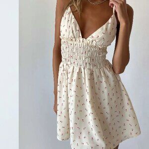 Princess Polly Roza Mini Dress Beige - Size US6